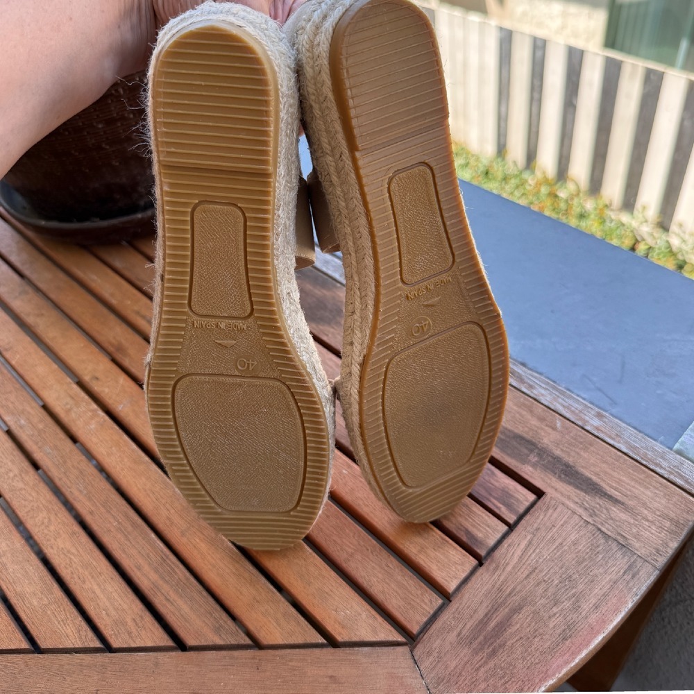 Kanna Espadrille Sandals Suede Elastic Strap Slip On Shoes Size 40/9.5 NWOB - Picture 6 of 6